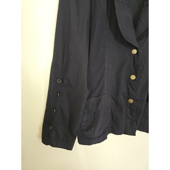 XCVI Jacket Size Large Blazer Stretch Long Sleeve Button Lagenlook - Picture 5 of 9